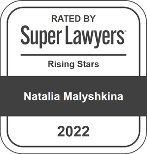 Rated by Super Lawyers: Rising Stars 2022 — Natalia Malyshkina